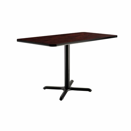 INTERION BY GLOBAL INDUSTRIAL Interion Breakroom Table, 48inL x 30inW x 29inH, Mahogany 695849MH